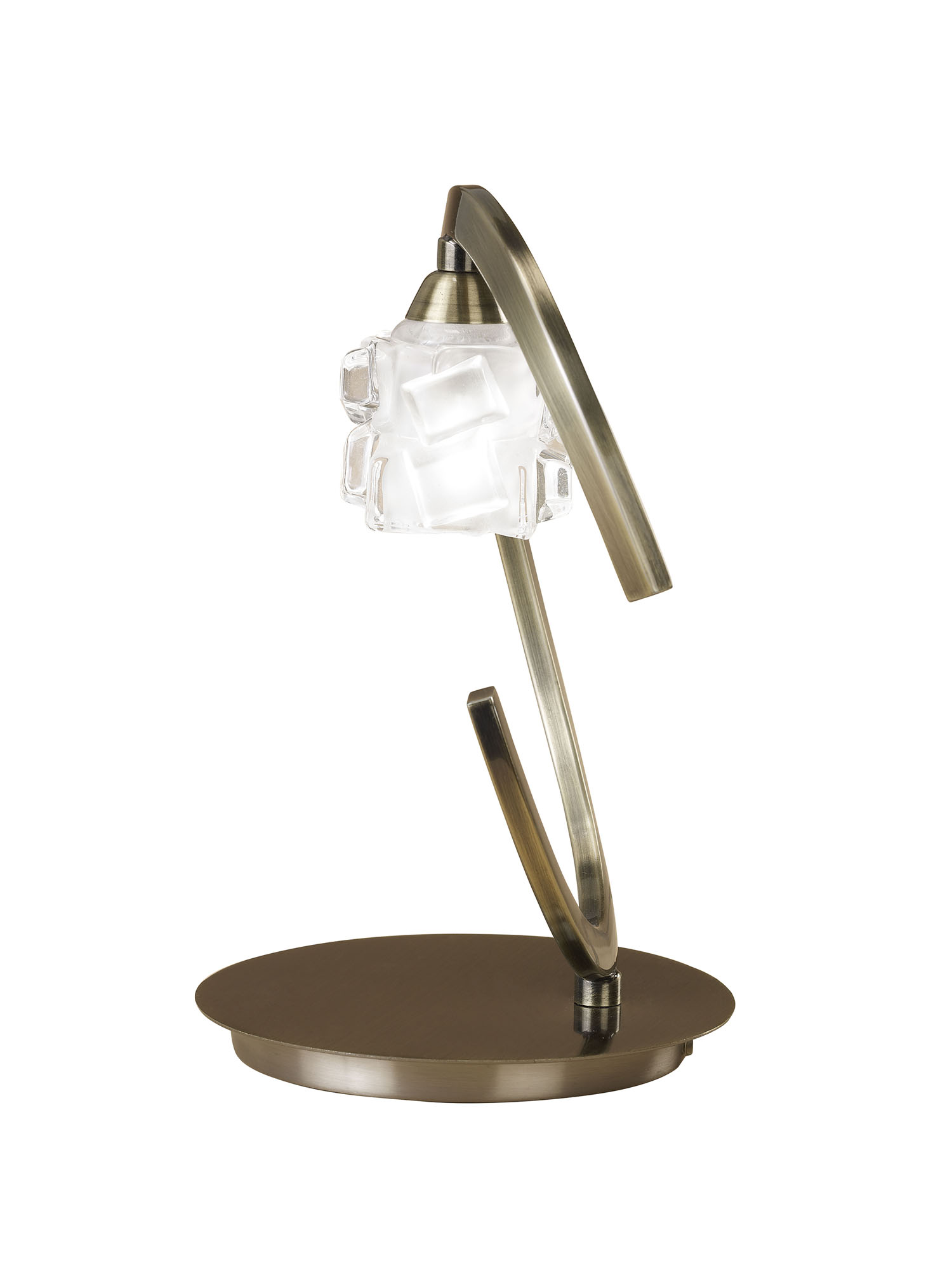 M1866  Ice AB 25cm 1 Light Table Lamp
